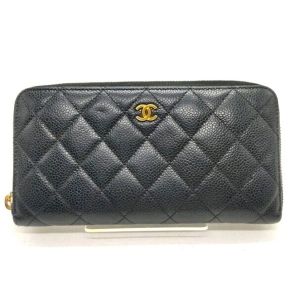 Chanel Zippy Long Wallet Black Caviar Skin mon-569-09012025 - Picture 1 of 9